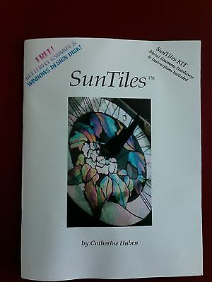 SUNTILES MOSAIC Stained Glass  Stone KIT butterfly Sun Dials Pattern  signed