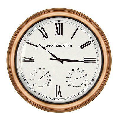 Luster Leaf 20058 Outdoor/Indoor Clock with Thermometer & Hygrometer 16
