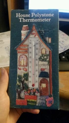 House Polystone Thermometer