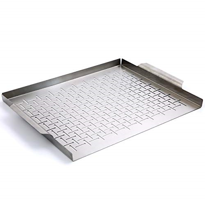 Yukon Glory YG-719 Premium Grill Topper Tray Grilling Pan Stainless Steel Great