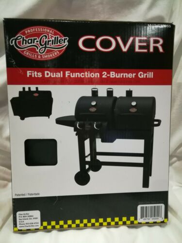 NEW Char-Griller 5055 Grill Cover Dual Function 5030 2 Burner Gas And Charcoal
