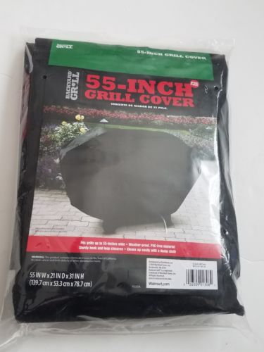 New Backyard Grill 55-Inch Black Grill Cover Weather Proof 55