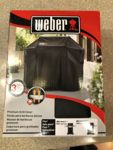 Weber 7106 Grill Cover Black Storage Bag For Spirit 220 and 300 Series Gas Grill