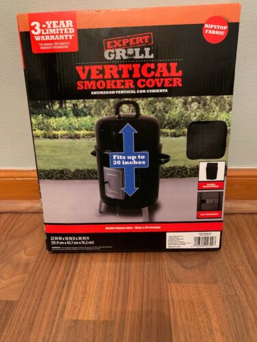 Expert Grill Vertical Smoker Cover 22Wx18Dx30H Waterproof Ripstop Fabric