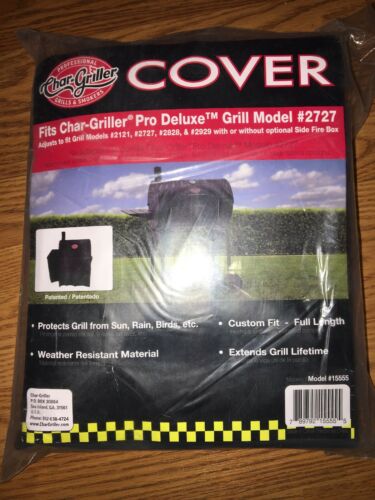 NEW Char-Griller Cover Fits Pro Deluxe Grill & Smoker Model 15555