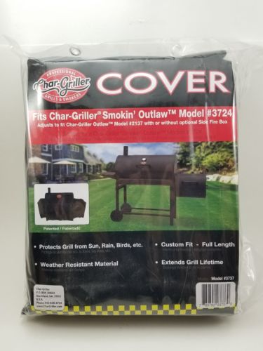 Char-Griller 3737 Smokin' Outlaw Cover Fits 2137 Charcoal. Custom Fit Sun & Rain
