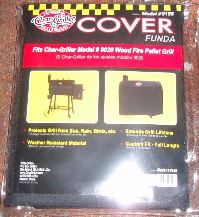 Char-Griller #9155 Wood Fire Pellet Grill Cover-NEW