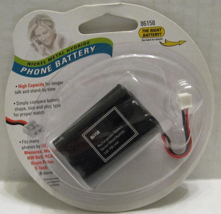 Jasco 86158 Nickel Cadmium Phone Battery NEW