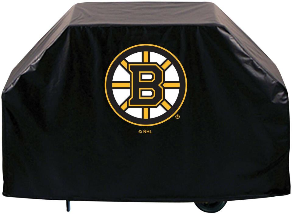 Boston Bruins HBS Black Outdoor Economy Breathable Vinyl BBQ Grill Cover