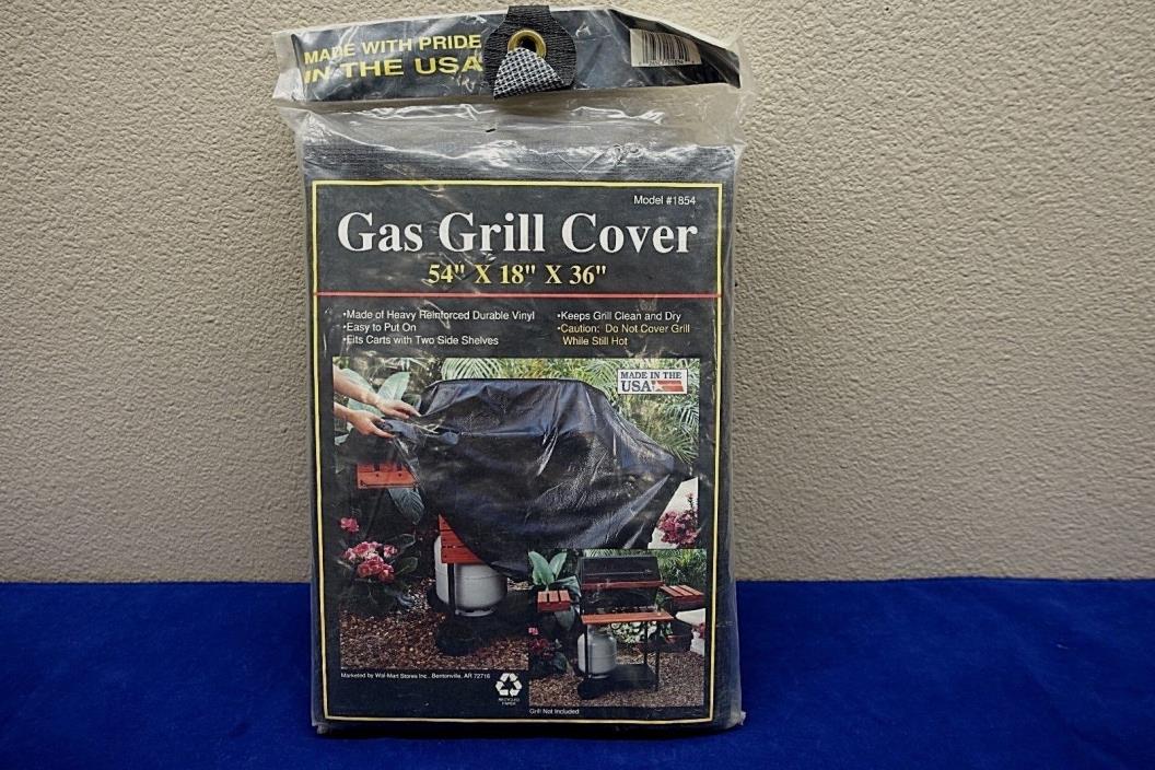 #1854 Universal Gas Grill Cover Heavy Reinforced Vinyl 54