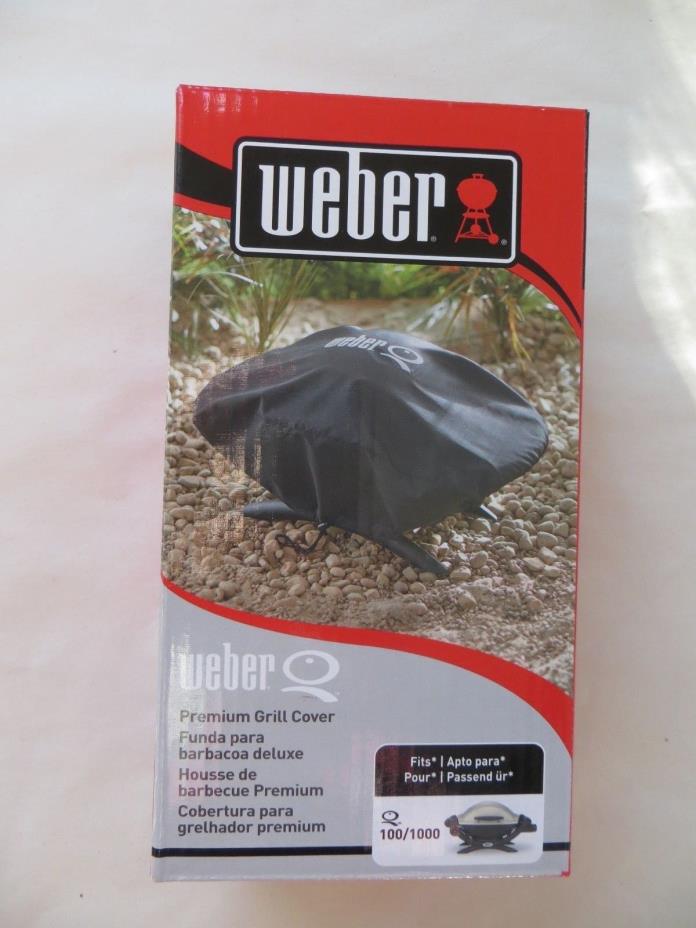 Weber 7110 Black Q 100 Series Vinyl Grill Cover For Weber Baby Q Free Shipping!