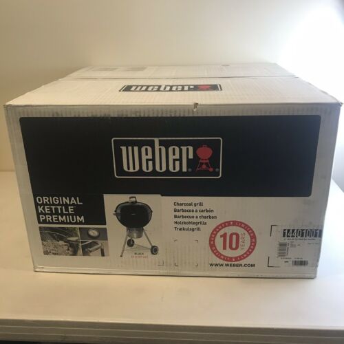 Weber 22 inch Original Kettle Premium Charcoal Grill - Black