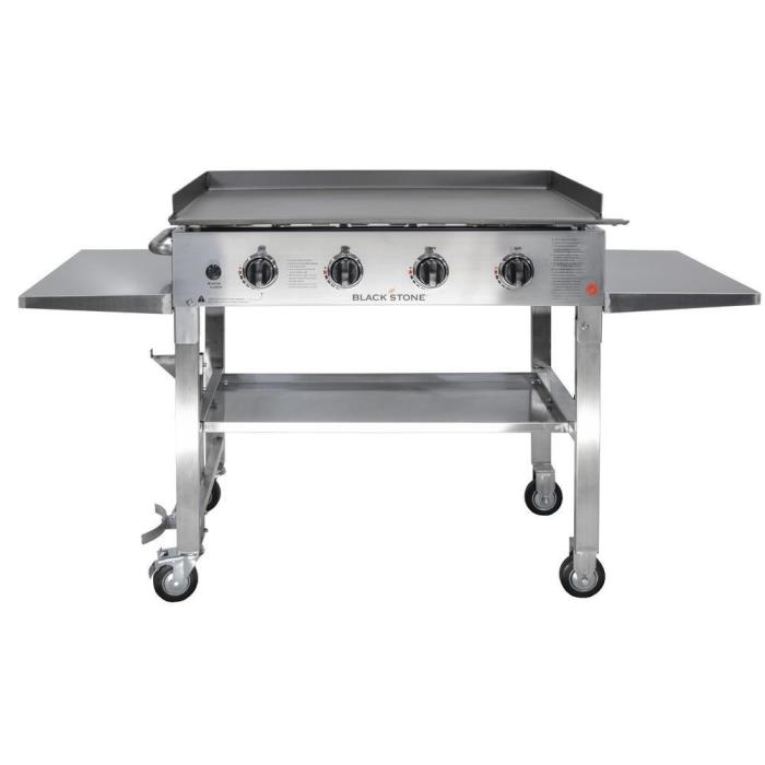 Blackstone 36 in Outdoor 4 Burner Propane Gas Grill Stainless Steel Griddle Top