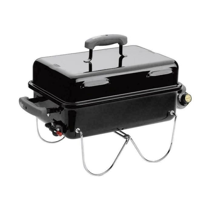 WEBER Go-Anywhere 1-Burner Portable Propane Gas Grill in Black