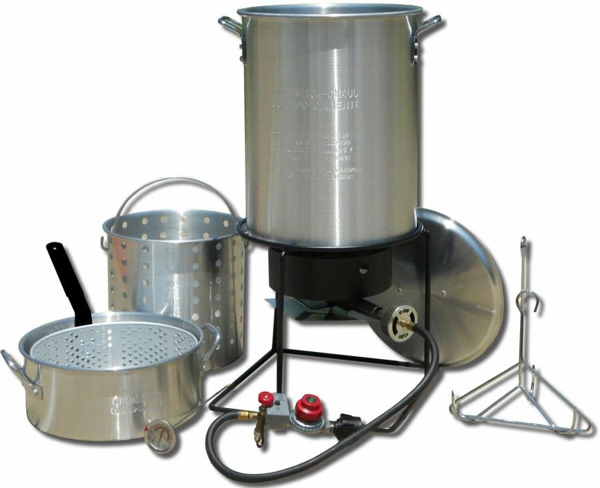 King Kooker 1265BF3 Portable Propane Outdoor Deep Frying/Boiling Package with 2