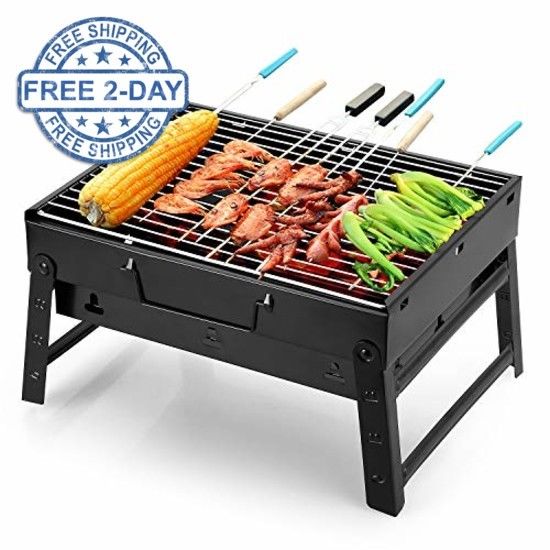Barbecue Charcoal Grill Folding Portable Lightweight BBQ Tools for Outdoor