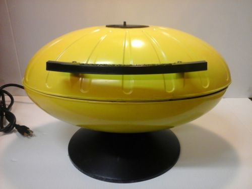 Retro Yellow Grill Vintage Outdoor Electric Cooker