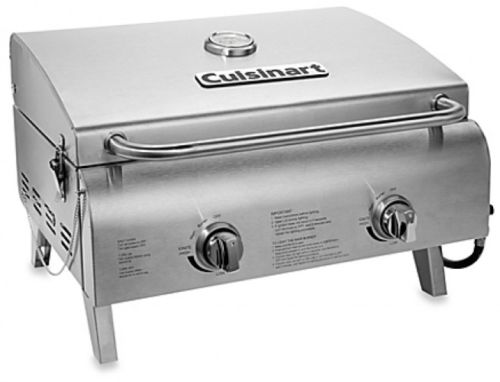 Cuisinart Stainless Gas Grill Portable Kitchen Outdoor Cooker Propane Burner