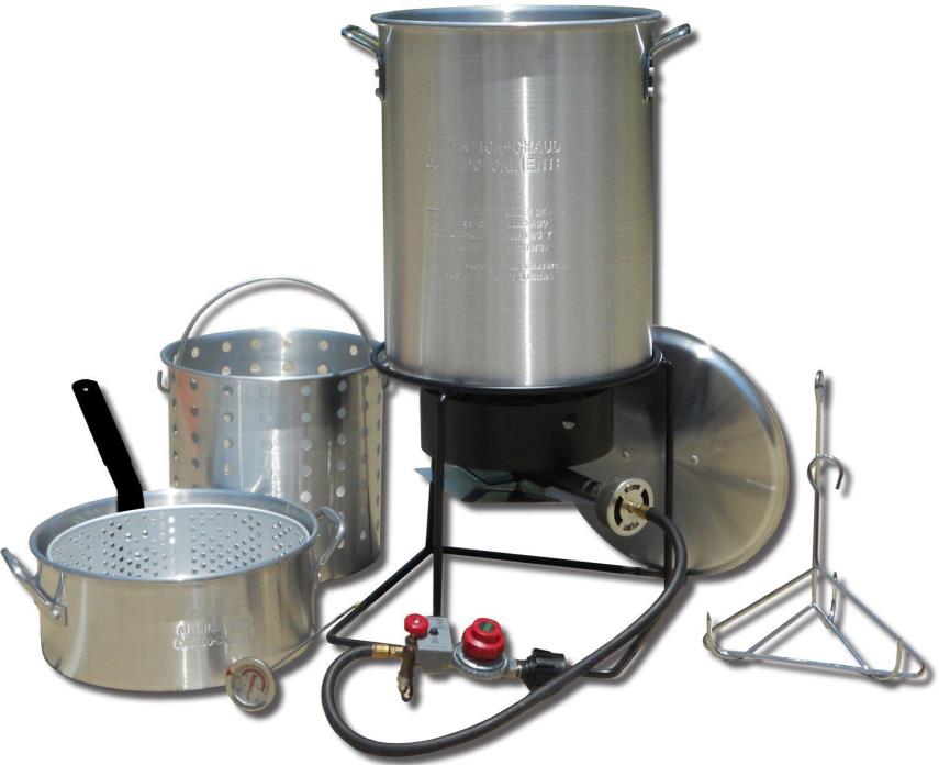 Turkey Fryer Propane Deep Fry Fried Boiling Chicken Duck Aluminum Outdoor Cooker
