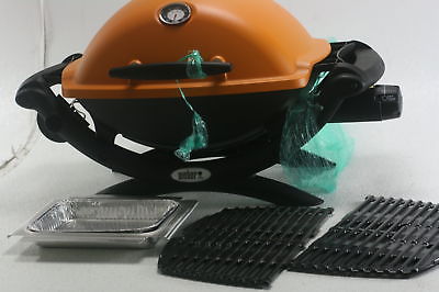 Weber 51190001 Q1200 Liquid Propane Grill Orange 189 Square Inch Cooking Area