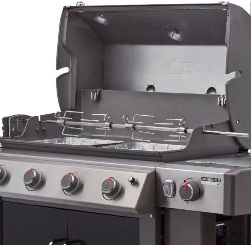 Weber 7653 Rotisserie For Genesis II 4-Burner And 6-Burner Grills New In Box