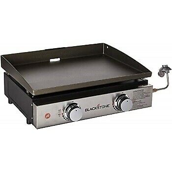 Blackstone Tabletop Grill - 22 Inch Portable Gas Griddle - Propane Fueled - 2 A