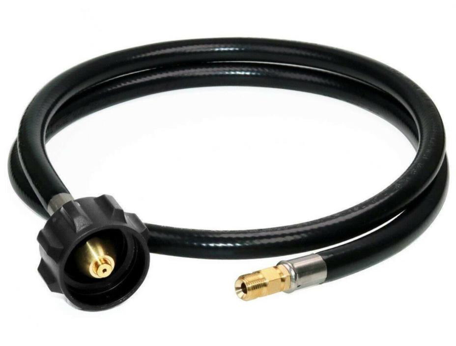 48”RV Pigtail Propane Hose Tank Connector 1/4''Inverted Male Flare