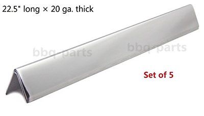 Hongso FB7536 FB7537 Stainless Steel Flavorizer Bars, Set of 5 (22.5