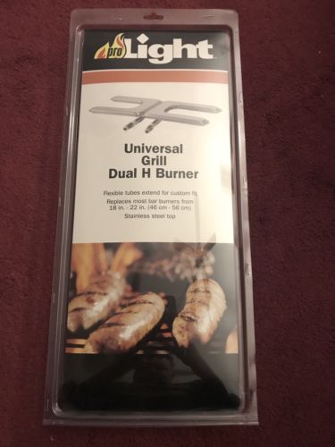 Prolight Universal Gas Grill Dual H Burner Replacement - New