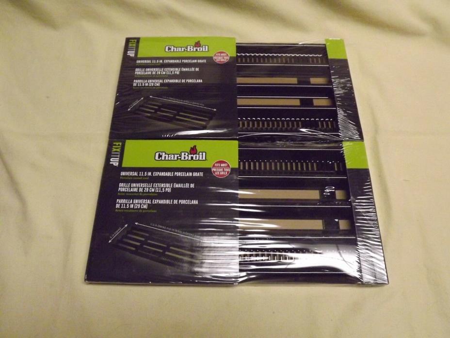 TWO (2) Char-Broil Universal Expandable Porcelain Coated Grate 11 1/2