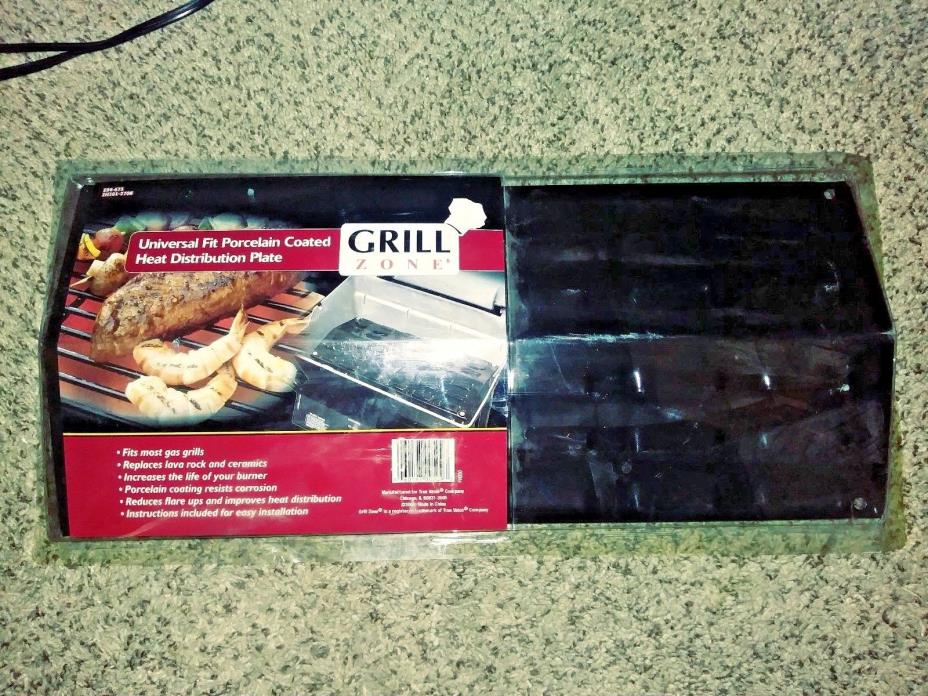 Grill Zone Universal Fit Porcelain Coated Heat Distrubution Plate