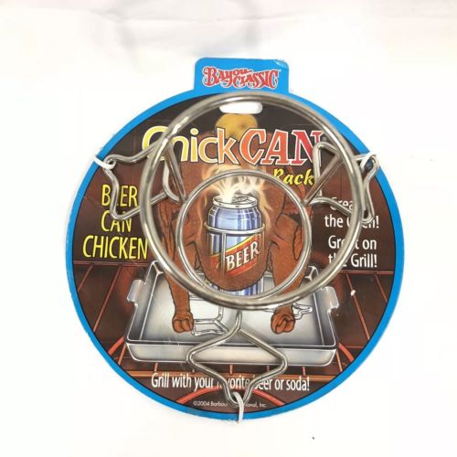 Chick Can Rack Beer Can Chicken Cooking Bayou Classic Grill Beer or Soda New