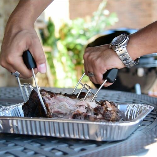 CHAR-BROIL Stainless Steel Meat Claws Shredding Handling Rotating Grilling BBQ