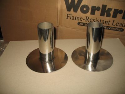 Pair of Drunken Chicken Sitter Pan Cooker Stainless Steel SS for BBQ or Smoker