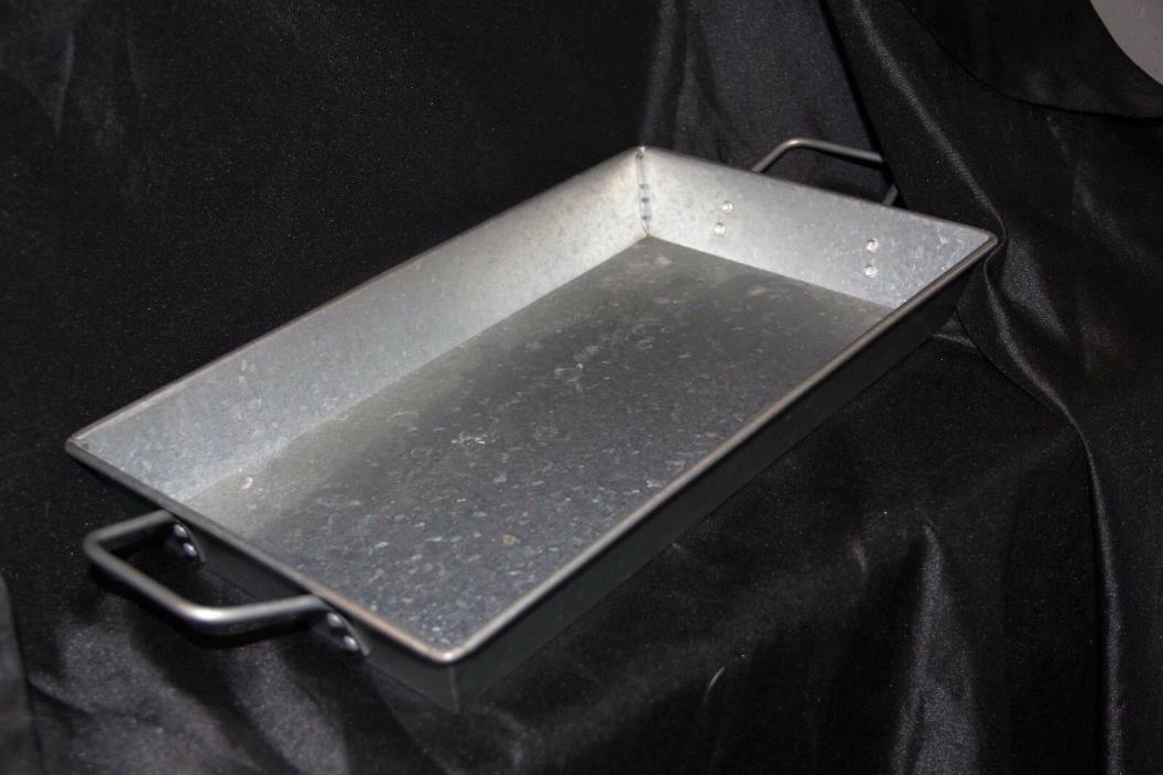HD Outdoor Designs Rectangular Metal Tray with Handles