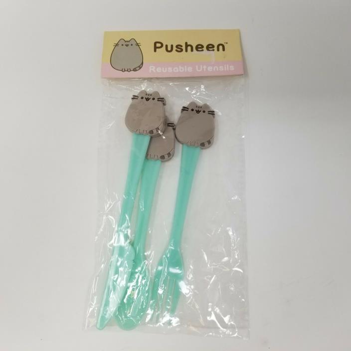 Pusheen Box Exclusive Spring 2017 Utensils Reusable Fork Spoon Knife
