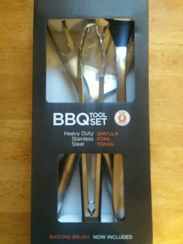 Alpha Grillers Heavy Duty BBQ Grilling Tools Set. Extra Thick Stainless