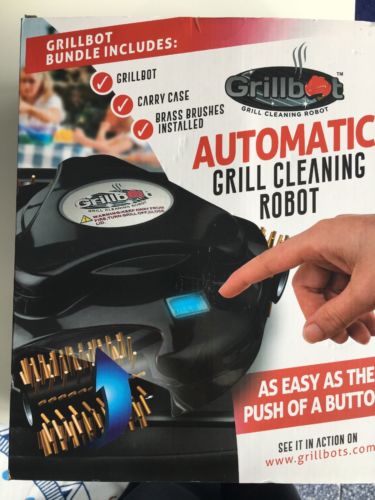 Grillbot Automatic Grill Scrubber and Cleaner with Protective Carrying Case,