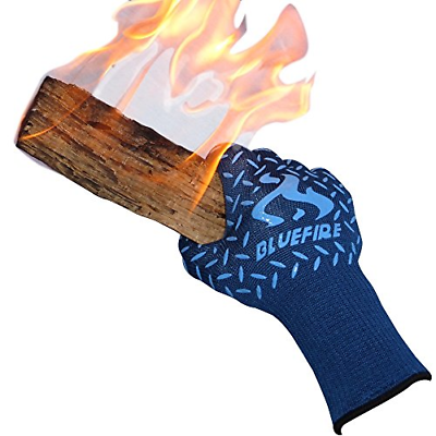 BlueFire Pro Heat Resistant Gloves - Oven - BBQ Grilling - Big Green Egg - and