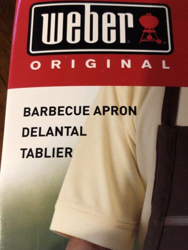 WEBER  Outdoor BBQ Grill Apron #18902 Brown