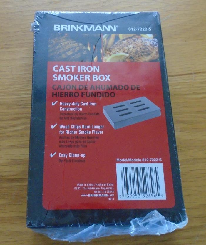 BRINKMANN Cast Iron Barbecue BBQ Smoker Smoke Box for Gas Grill