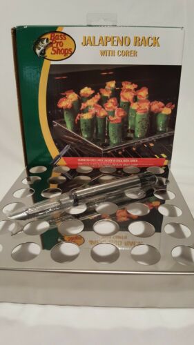 Jalapeno Grilling Rack with Corer Stainless Steel with 36 Holes Bass Pro Shops