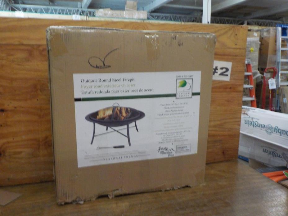 Seasonal Trends FT-095 Firepit Outdoor 26 Inch Round