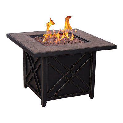Afterglow Darwin Stainless Steel Propane and Natural Gas Fire Pit Table
