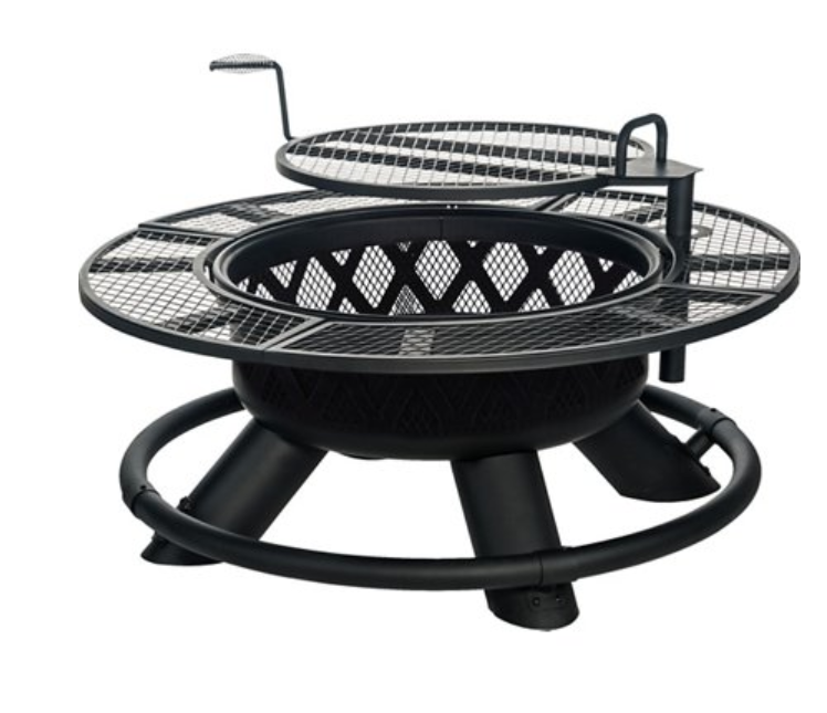 Fire Pit, 29 INCH BBQ, Wood Burning, Patio, RV Park cooking, steel pit Free Ship