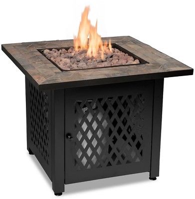 Endless Summer 30 360 Fire View Steel Electronic Ignition Fire Pit Slate Mantel