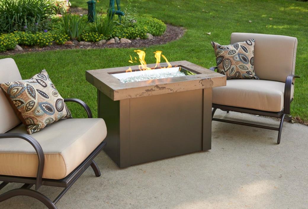 Outdoor GreatRoom Company Providence Fire Pit, Marbleized Noche