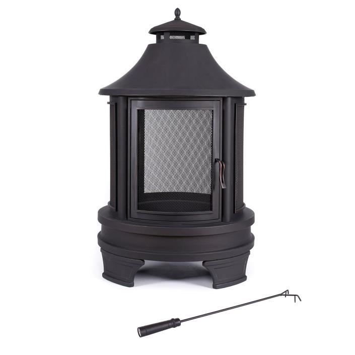 Outdoor Charcoal Wood Logs Grilling Smoker Northwest Sourcing Fire Pit Mesh