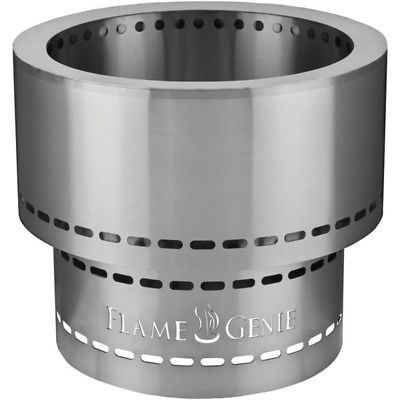 New Flame Genie FG-16-SS Wood Pellet Fire Pit (Stainless Steel)