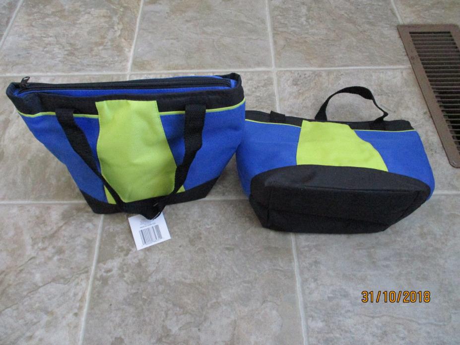 LOT OF 2 NEW SOFT SIDED COOLER EACH COOLER HOLDS 8 CANS OR LUNCH BAG